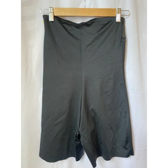 Spanx NWT Girl Short Soft Black Shape Nylon Spandex Womens Large XL strap bag - Picture 5 of 6